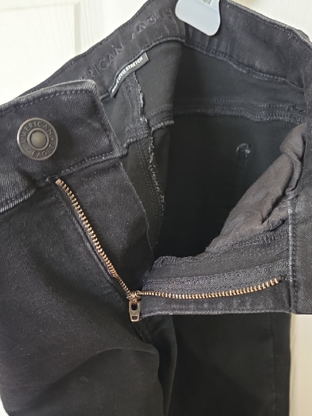 American Eagle Outfitters Blue Flare Jeans + Black Slim Pair - Picture 14 of 14
